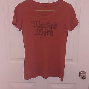 Wicked Weed Brewing Small Red T-shirt